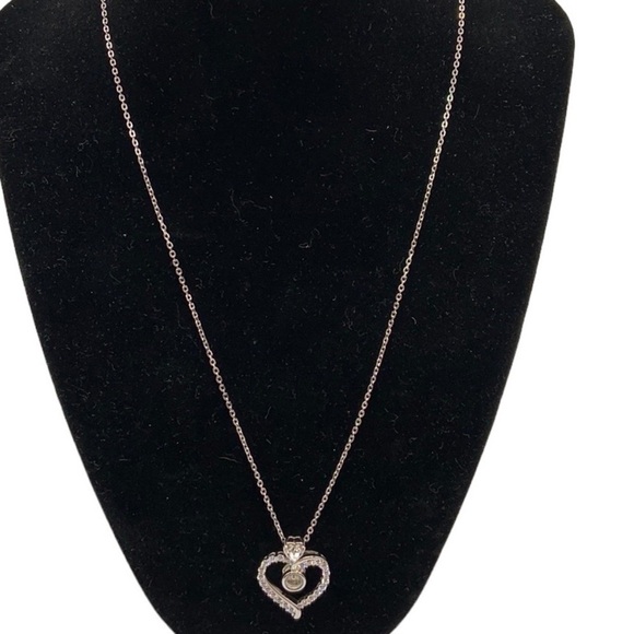 Jewelry - Silver "Always My Mother Forever My Friend" Silver Heart Pendant Necklace New!
